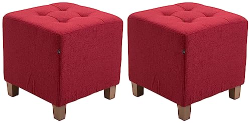 CLP Set De 2 Taburetes Bajos Pharao Tapizados