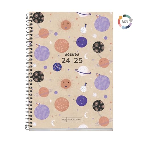 Miquelrius, School Diary 2024-2025, September 2024 to June 2025, Size 117 x 174 mm, Week View, Recycled Cover - Image 2
