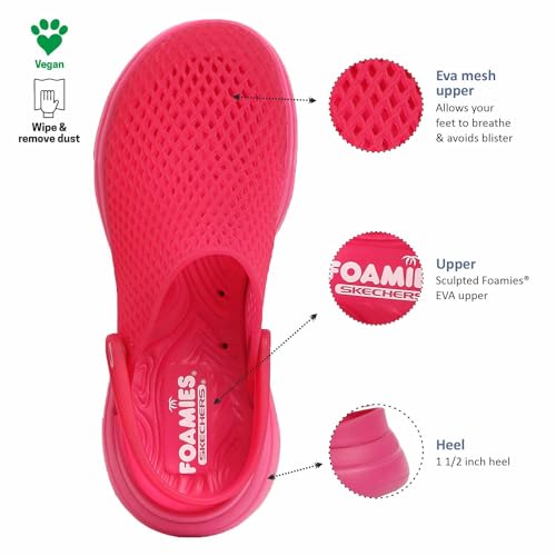 Skechers Womens Go Walk 5 - True Catch Sandal, H.PINK, 7 UK (10 US)
