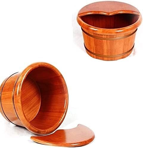 Bañera de pies de madera para spa y masaje miniatura 5