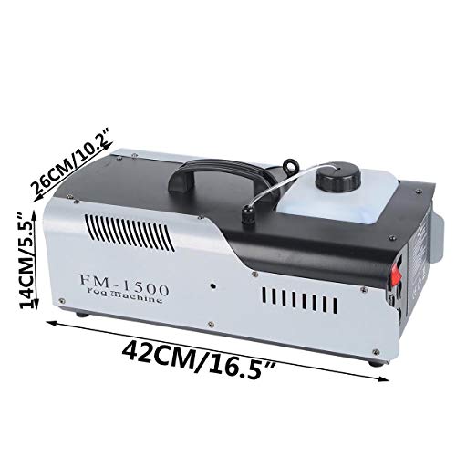 Tc-Home Stage Smoke Machine With Lights Halloween Fog Machine 1500W 2L 9 Led Stage Fogger Effect W/Remote Control #TOP5