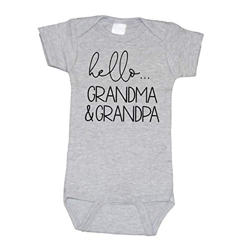 Image of Bump and Beyond Designs Hello Grandma and Grandpa Baby Announcement Gift Grandparents