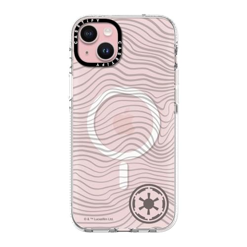 Coque iPhone 15 Plus transparente anti-jaunissement CASETiFY Mandalorian MagSafe