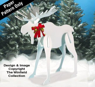 Christmas Moose Yard Art Woodworking Pattern