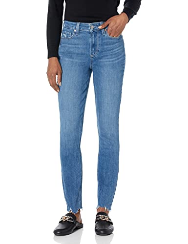 PAIGE Women's Flaunt Bombshell High Rise Skinny Waist to Hip Ratio in Empire Rowdy Hem