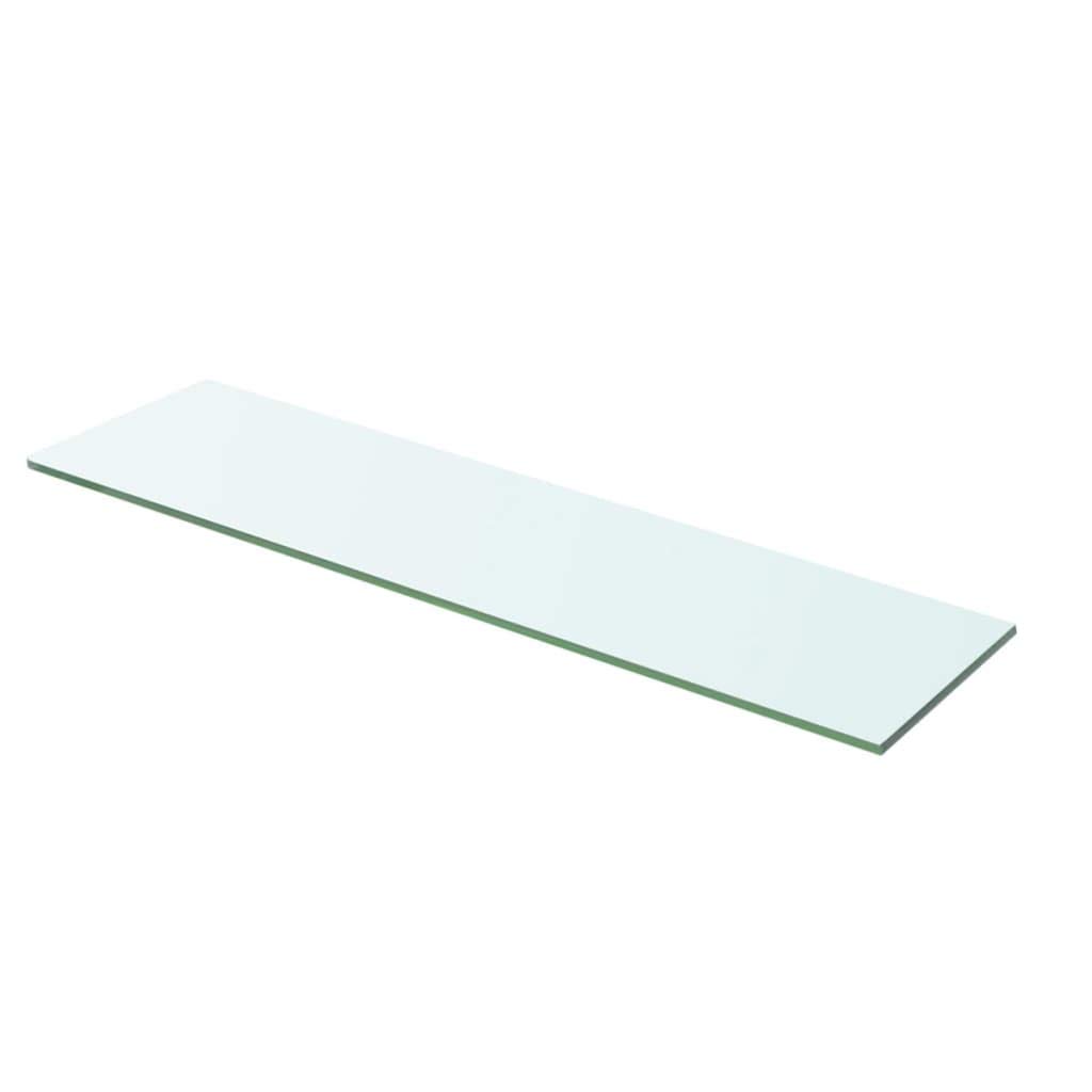 Kavolet 2pcs 60x12 cm Glasboden Glasscheibe Glasplatte Glasregal Transparent Regalboden Glas Einlegeboden Glasablage für Badezimmer Wandregal Badablage 8 mm stärke
