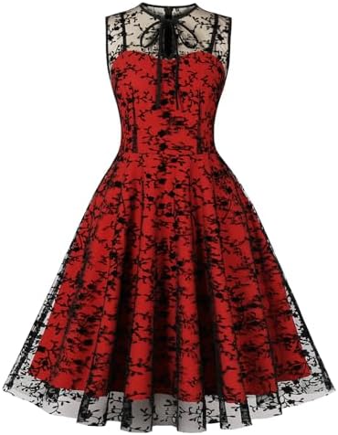 Wellwits - Vestido para mujer, estilo vintage, estilo formal, de ...