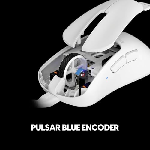 Image of Pulsar Gaming Gears Xlite Wired Gaming Mouse, Ultra Lightweight 1.83 oz (52g), Ergonomic, Optical Switch, 26000 DPI, Motion Sync, PAW3395 Sensor (Medium, Wired, White)