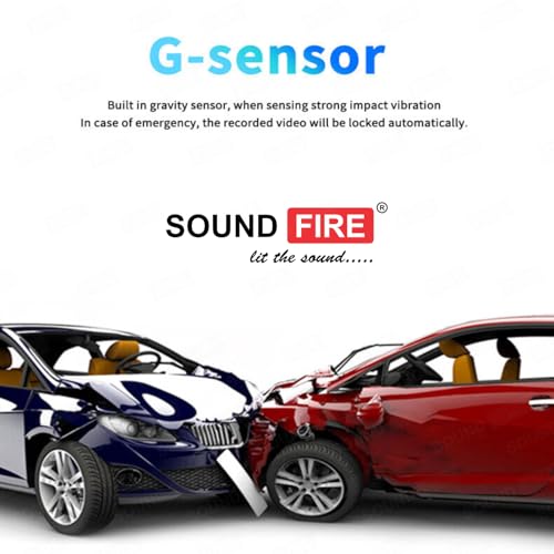 Image of SOUND FIRE A15 1080p Cloud DVR 4G LTE Dual Channel Car Dash Cam with Wide Angle View|G-Sensor|WiFi Hotspot|Live GPS Tracker|App Playback & Share|Loop Recording|Live Video Streaming
