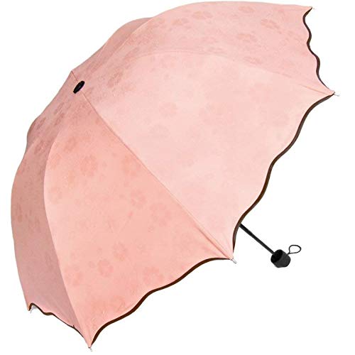 DR ENTERPRISEFancy Magic Umbrella Changing Secret Blossoms Occur with Water Magic Print 3 Fold Umbrella for Women Men and Children