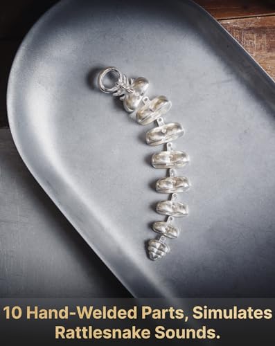 COPPERTIST.WU Rattlesnake Tail Earrings | Huggie Hoop Dangle Earrings Shakeable Fidget Jewelry Gift for Men Women3