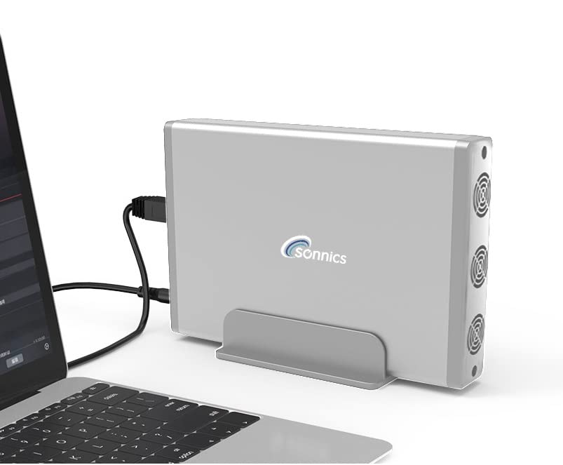 Sonnics 2TB Silver External Hard Drive USB 3.0 Compatible with XBOX ONE / PS4 / Windows PC/Mac (Desktop not Portable) - Image 4