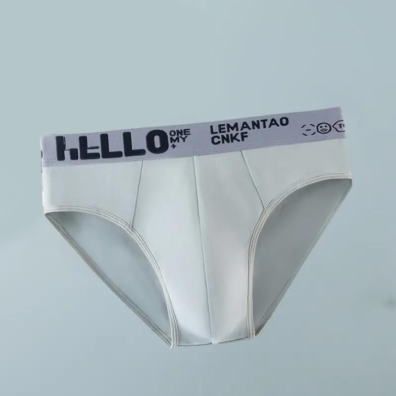 5Pcs Men's Underwear, Nylon Blend Briefs, Comfortable Fitted Breathable Underwear, Multi3