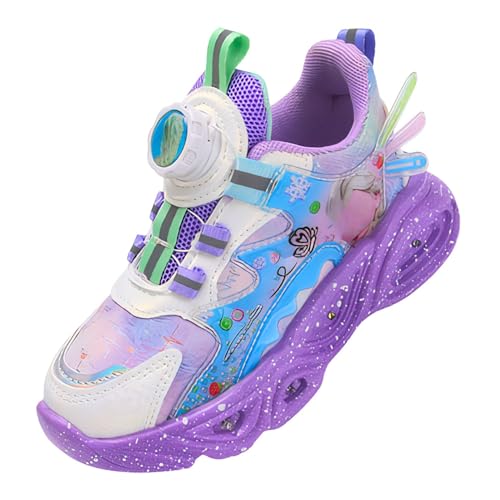 Girls Luminous Sneakers, Kids Princess Shoes Sport Mesh Trainers, Zapatillas Princesa Deportivas Niñas