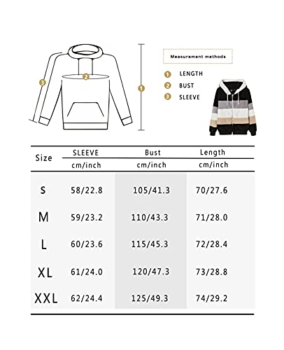 ABINGOO Damen Mantel Kapuzenjacke Winterjacke Mode Warm Hoodie Pullover Jacken Reißverschluss Plüschjacke Fleecejacke Oberteile(Schwarz,XL)