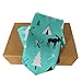 MZERSE Ties for Men Boys Wedding Dance Prom, Fashion Skinny Neck Tie Mint Grey Navy Blue Bear Moose Arrow Pattern