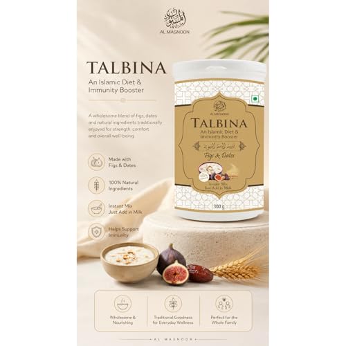 Image of AL MASNOON Talbina Figs & Dates /A Sunnah & Healthy Instant Mix Talbina 300g (pack of 1)