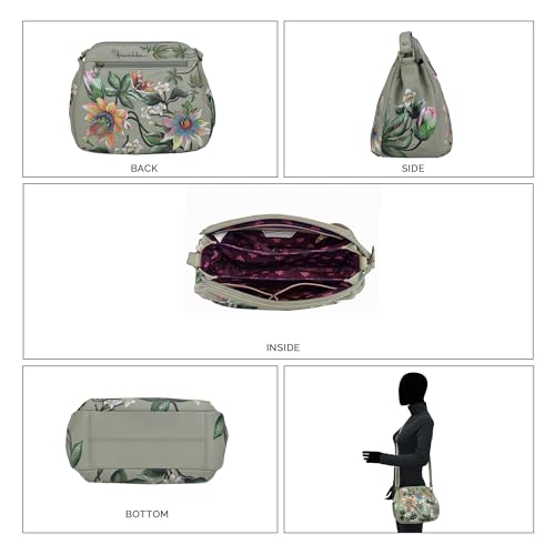 Anuschka Women’s Genuine Leather Convertible Medium Bag - Hand Painted Exterior4