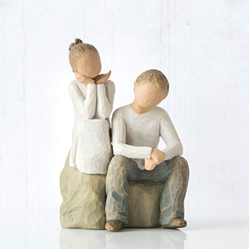 Willow Tree Brother And Sister, Sculpted Hand-Painted Figure #TOP1