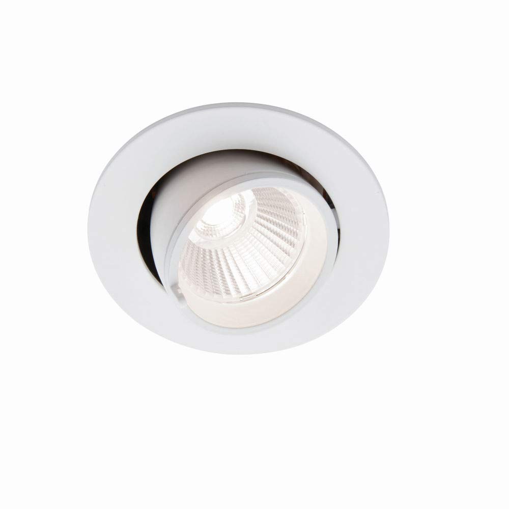 AXIAL 9W Round High Performance Cool White LED Adjustable Tilt Recessed Commercial Retail Display Illumination Downlight Spot Lighting