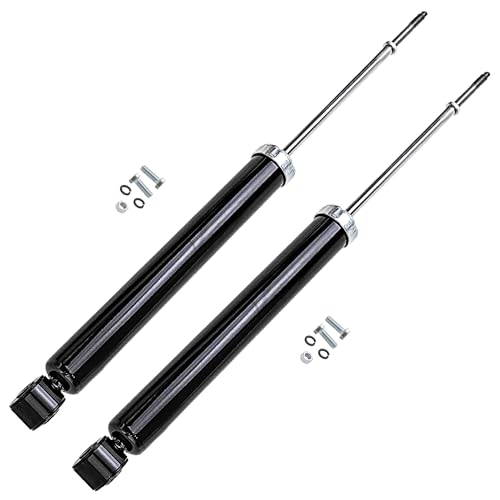 Image of Detroit Axle - Rear 2pc Shock Absorbers for 01-06 Hyundai Santa Fe, 2 Shock Absorbers Assembly 2001 2002 2003 2004 2005 2006 Replacement