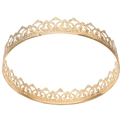 ULTECHNOVO Couronne de Roi Vintage Confortable pour Cosplay et Fête, Accessoire Royal pour Bal d'Anniversaire et Événements Photo