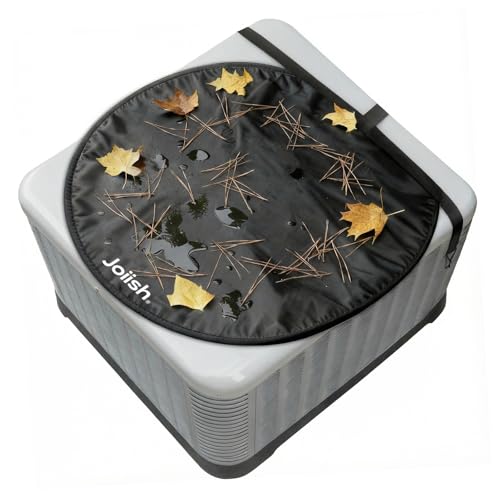 Joiish Air Conditioner Covers for Outside 36' x 36“ Units, Auto Open/Close AC Top Cover, 100% Unobstructed Ventilation, Outdoor Compressor Breathable Guard Against All Debris—Leaves/Pine Needles/Rain
