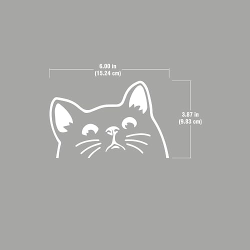 Miniatura 9 de WIRESTER Calcomanía de vinilo transparente de 6 pulgadas para ventana de coche (o cualquier superficie plana), perro pastor alemán