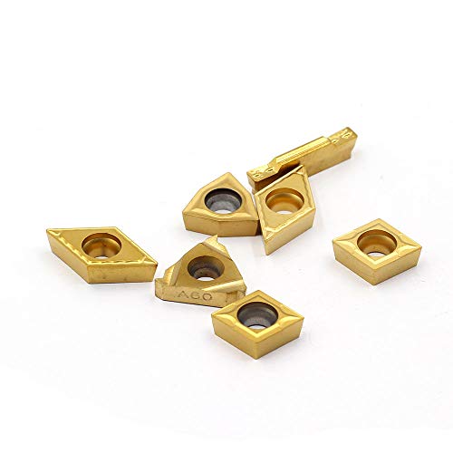 Oscarbide Carbide Turning Inserts Mgmn300,16Er A60,Wcmt06T304,Ccmt09T304,Dcmt11T304 Cnc Lathe Insert For 5/8" Or 3/4" Indexable Lathe Turning Tool Holder Insert Replacement, 7 Pieces #TOP3