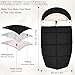 Winter Warm Bunting Bags Universal, Baby Stoller Sleep Bag Cold Weather, Waterproof Toddler Footmuff for Stroller,Pushchairs,Prams