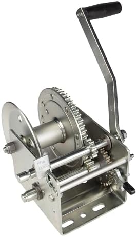 Fulton 142421 Trailer Winch, Two-Speed, 3,200 lbs. Capacity, No S...