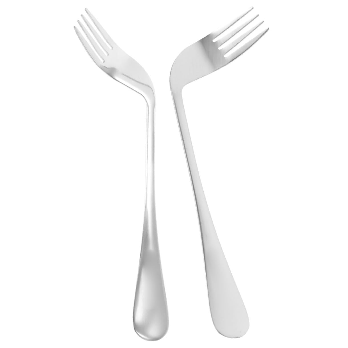 Mobestech 10piezas Cubiertos Ergonómicos Para Mayores De Tenedores Curvados Para Facilitar La Alimentación De Pacientes Cama Utensilios De Mesa Angulados y Adaptados Para Discapacitados