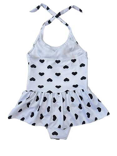 Image of Jastore Girls Swimwear One Piece Swimsuits Beach Wear with Headband