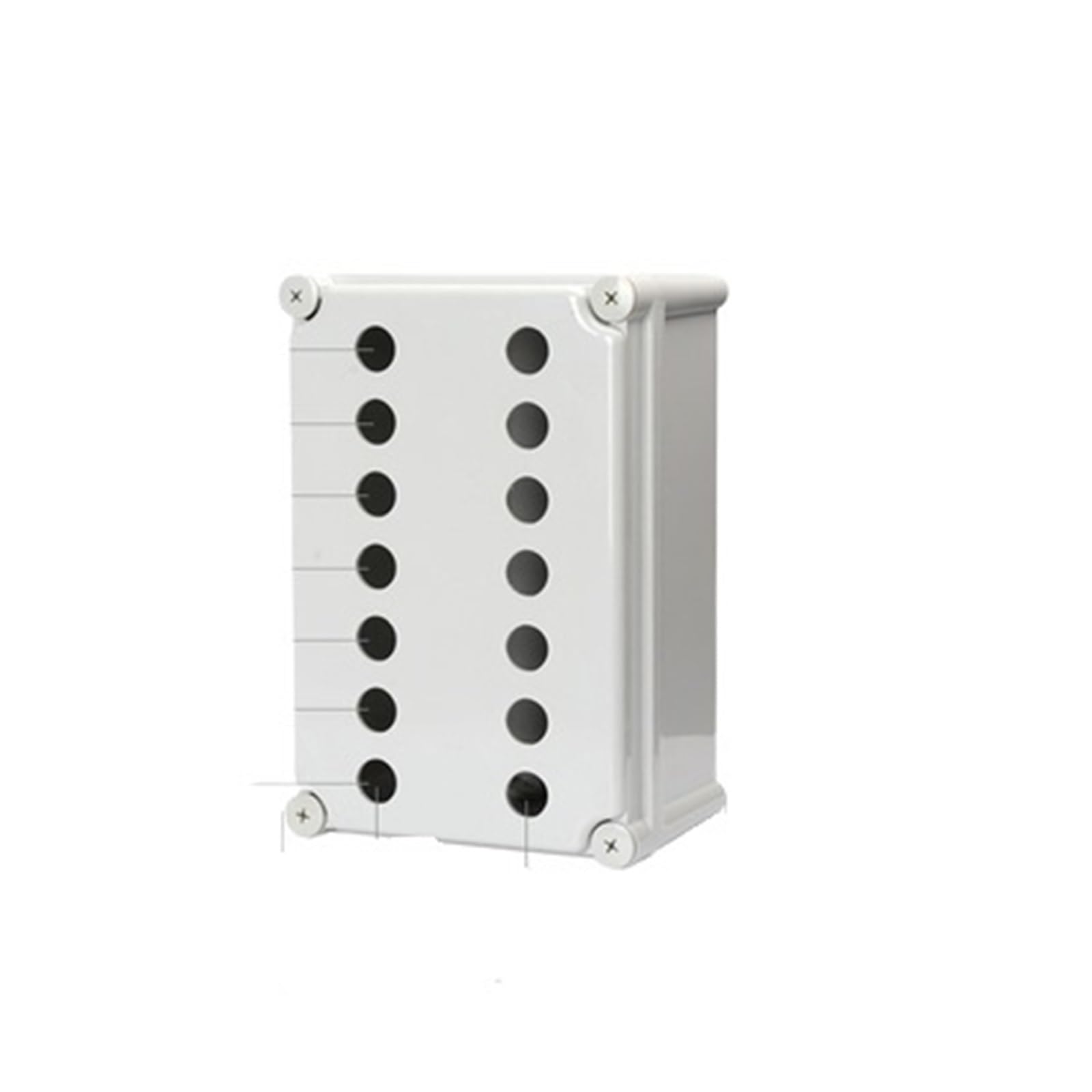 1 Uds interruptor de botón caja impermeable 22mm ascensor parada de emergencia autobloqueo inicio y parada caja de control caja eléctrica de plástico industria(14 holes 22mm)