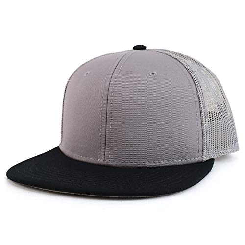 Image of Armycrew Oversize XXL Blank Flatbill Mesh Snapback Cap