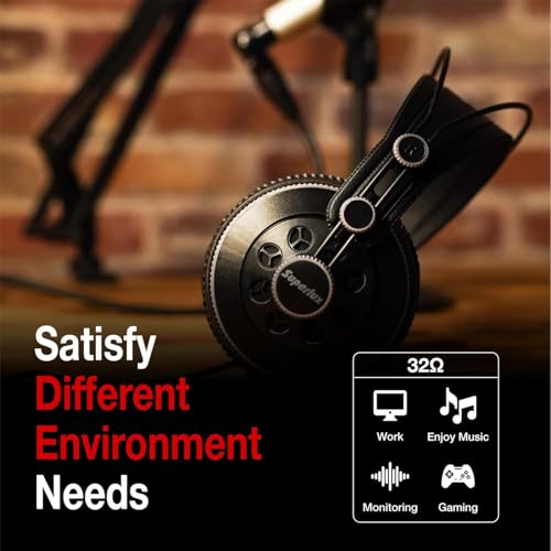 Image of Superlux Semi-Open Studio Headphones - Over-Ear, Lightweight & Comfortable, High-Fidelity Sound for Mixing, Recording, Gaming & Everyday Listening