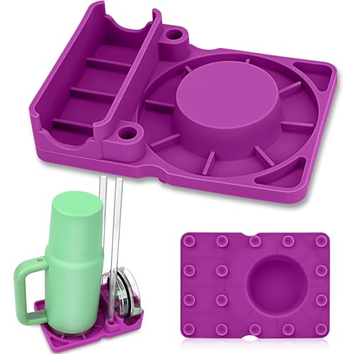 Haldane Cup Drying Rack for Stanley,Tumbler Drying Rack,Tumbler Drying Stand, Travel Bottle Drying Rack for Stanley Cups 30/40 oz, Lids, Straws, Stanley Cup Accessories Quick Dryer,Save Space,Pink