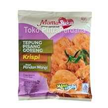 MamaSuka Tepung Bumbu Pisang Goreng Krispi Rasa Pandan Wangi, 70 gram Pack of 1