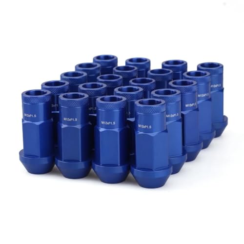 X^C Oibg Ɨp 20 h~ 7075 bA~ zC[bNibg 50mm M12*1.5 M12*1.25 Zp19mm At^[}[N(Blue,M12x1.5)