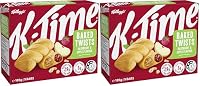 Kellogg's K-Time Baked Twists, Raspberry and Apple Flavour Snack Bars, 185g, 5 Count (Pack of 2)