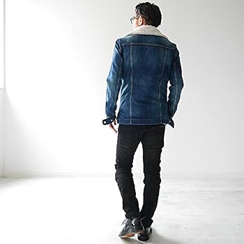 Amazon | Battalion バタリオン デニム ランチジャケット ボア 