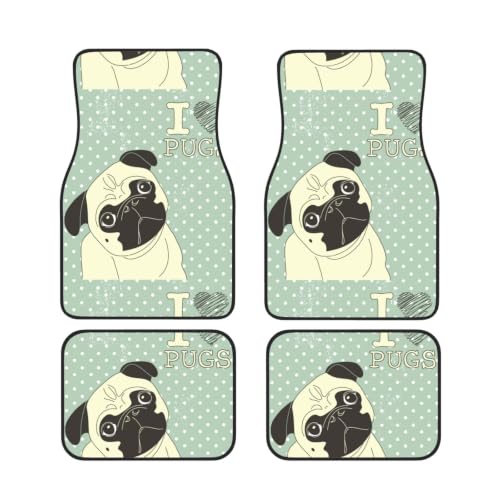 Alfombrillas para coche de carlinos en neopreno para evitar manchas e interiores desgastados