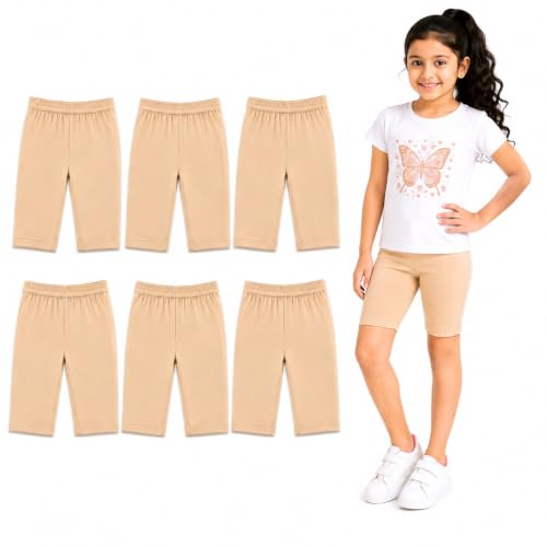 Image of MERIDA Cotton Cycling Shorts for Girl's (Pack of 6)