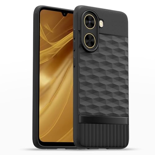 Image of Shockproof Case for Poco C71 4G / Redmi A5 4G | Full Camera Protection | TPU Flexible Back Cover for Poco C71 4G / Redmi A5 4G (Matte Black)