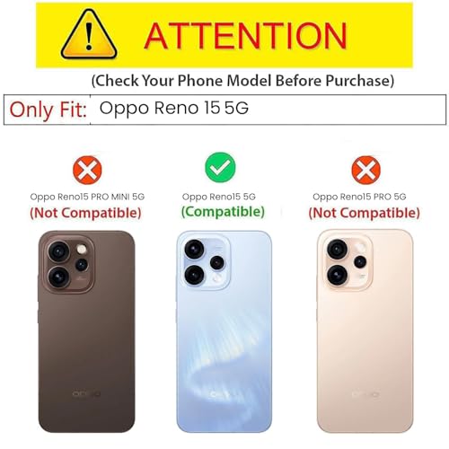 Image of Kapa Soft Fabric & Leather Hybrid Protective Back Cover for Oppo Reno 15 5G | Shockproof Slim Hard Anti Slip Back Case (Brown)