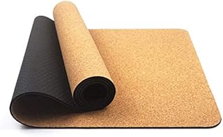 boshiho Sughero ecologico ad alta densità + TPE, tappetino da yoga per pilates, fitness e allenamento con tracolla.