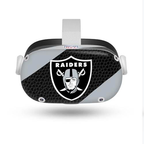 Autocollant Meta Quest 2 vinyle anti-rayure aux couleurs NFL Las Vegas Raiders
