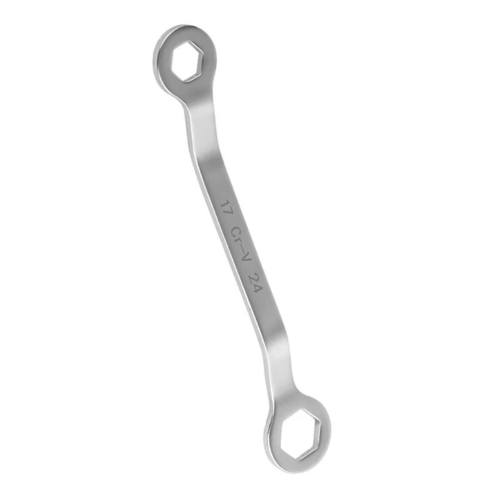 Lajhdcg Silver Double Head Wrench Universal Multifunctional Wrench Self-Tightening Spanner