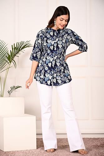 Image of FebQ Printed Shirt Style Top for Women