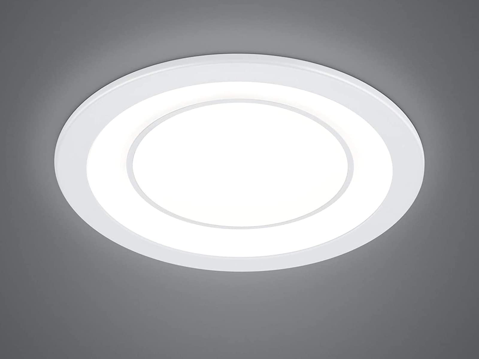 Trio Leuchten Foco LED empotrable Core 652610131, plástico, color blanco, incluye LED de 10 W